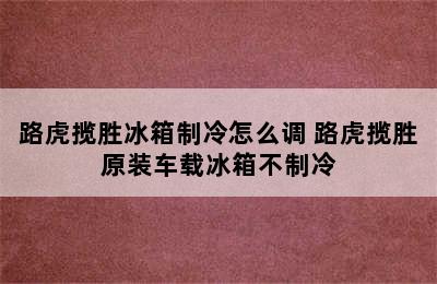 路虎揽胜冰箱制冷怎么调 路虎揽胜原装车载冰箱不制冷